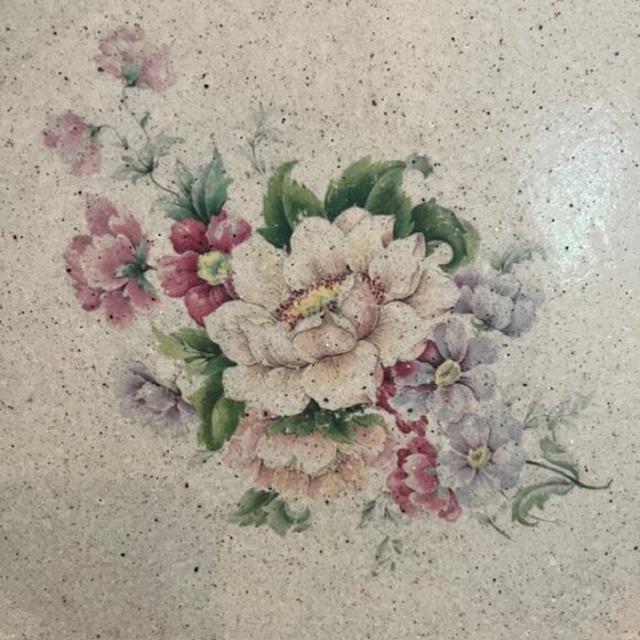 Monroe Salt Works Pembroke Flower Floral 11" Dinner Plate - Picture 2 of 7